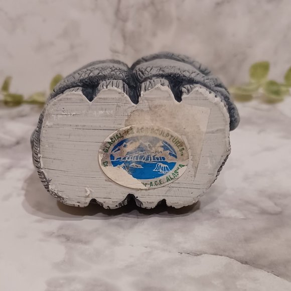 Glacial Ice Age Sculptures Singing Twins Kids Vintage ACE Alaska - Hand Crafted - Picture 3 of 5
